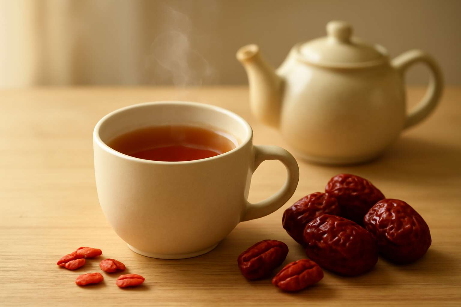 goji berries and jujube tea