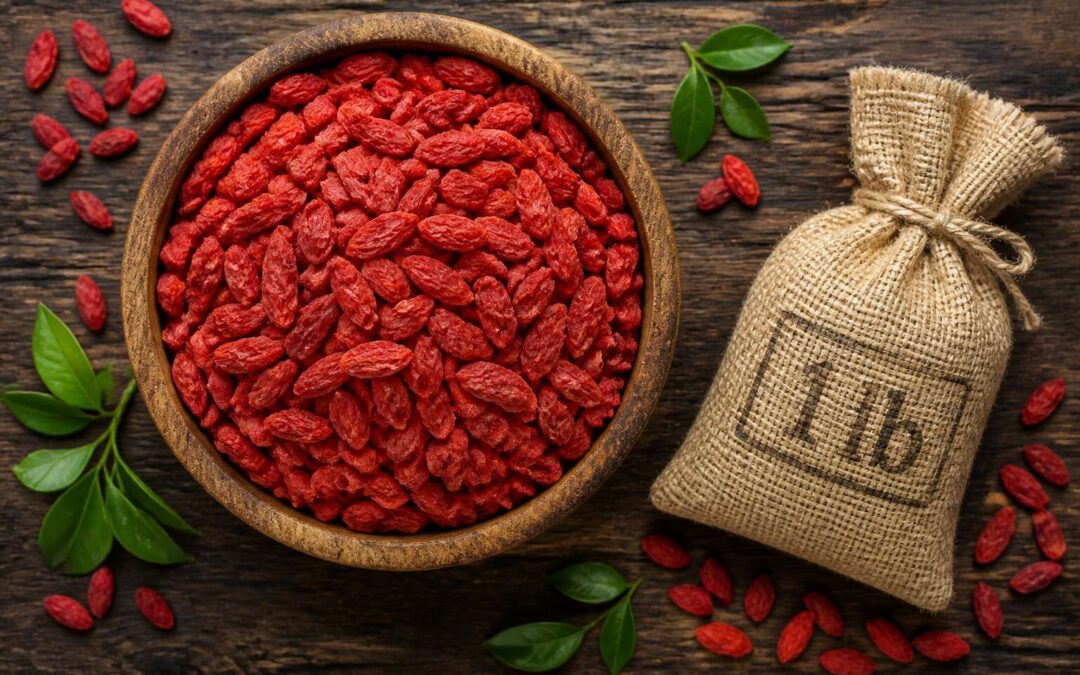 Goji berries 1 lb for smoothies, oatmeal, and trail mix.