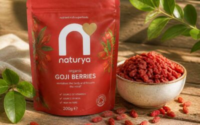naturya organic goji berries 200g, a superfood for daily vitality.