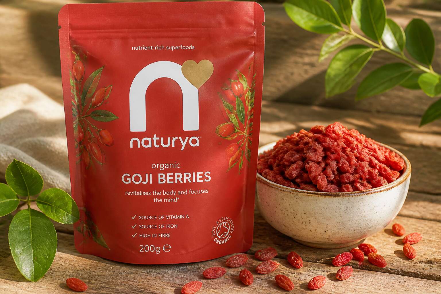 naturya organic goji berries 200g